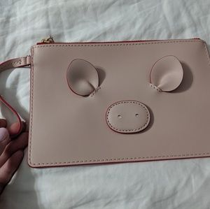 Kate Spade Pig 🐖 Wristlet Pouch Clutch